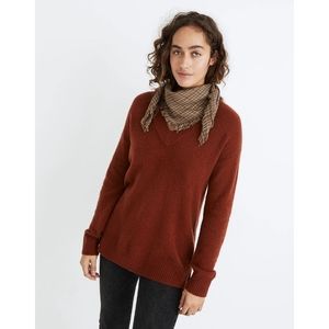 Madewell // Bartlett V-Neck Pullover Sweater in Coziest Yarn